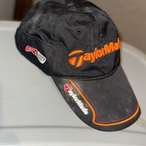 TaylorMade Black and Orange Cap R9